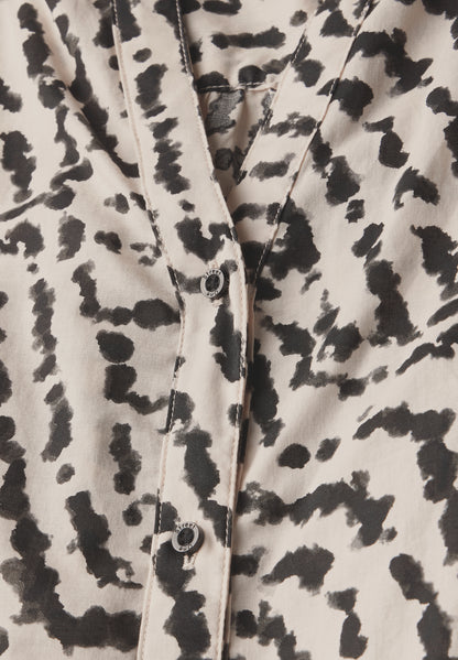 Print-Bluse mit Tapedetails