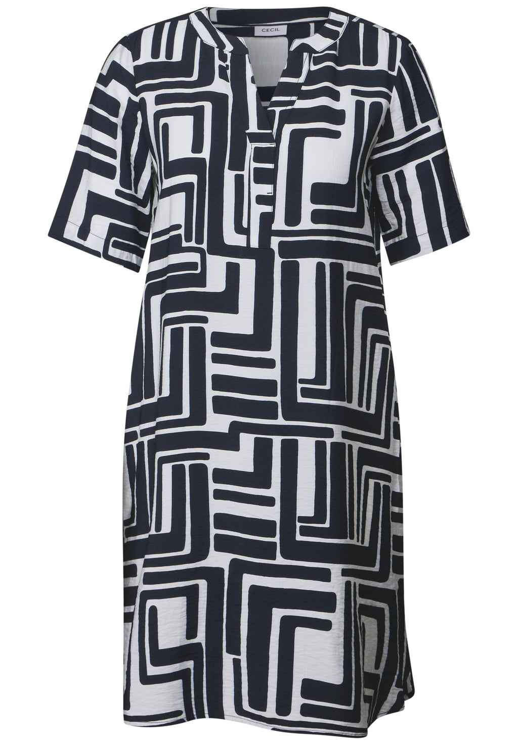 Gemustertes Strukturkleid