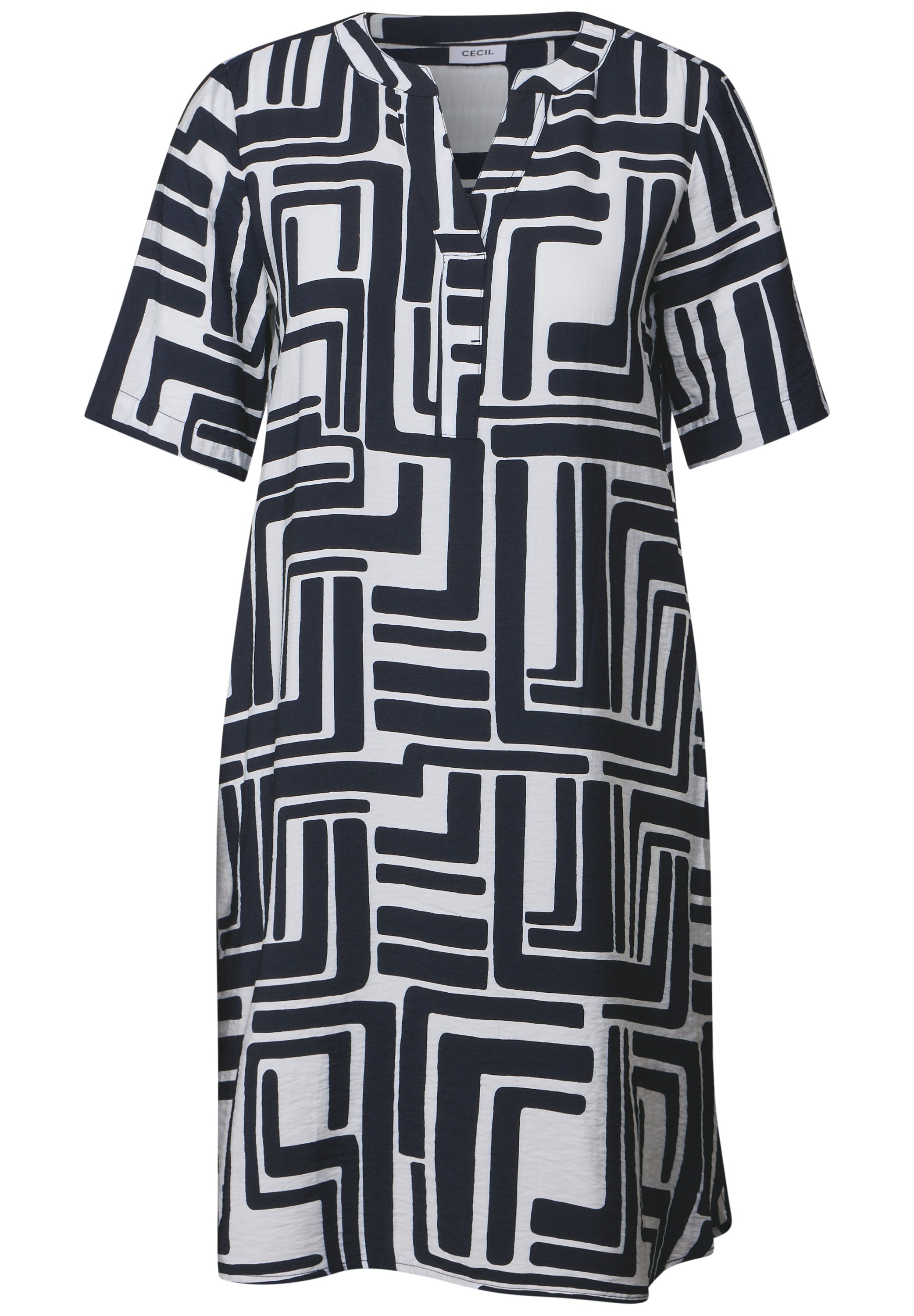 Gemustertes Strukturkleid