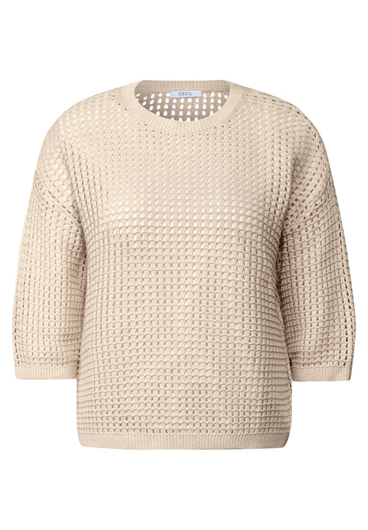 Pullover im Häkel-Optik