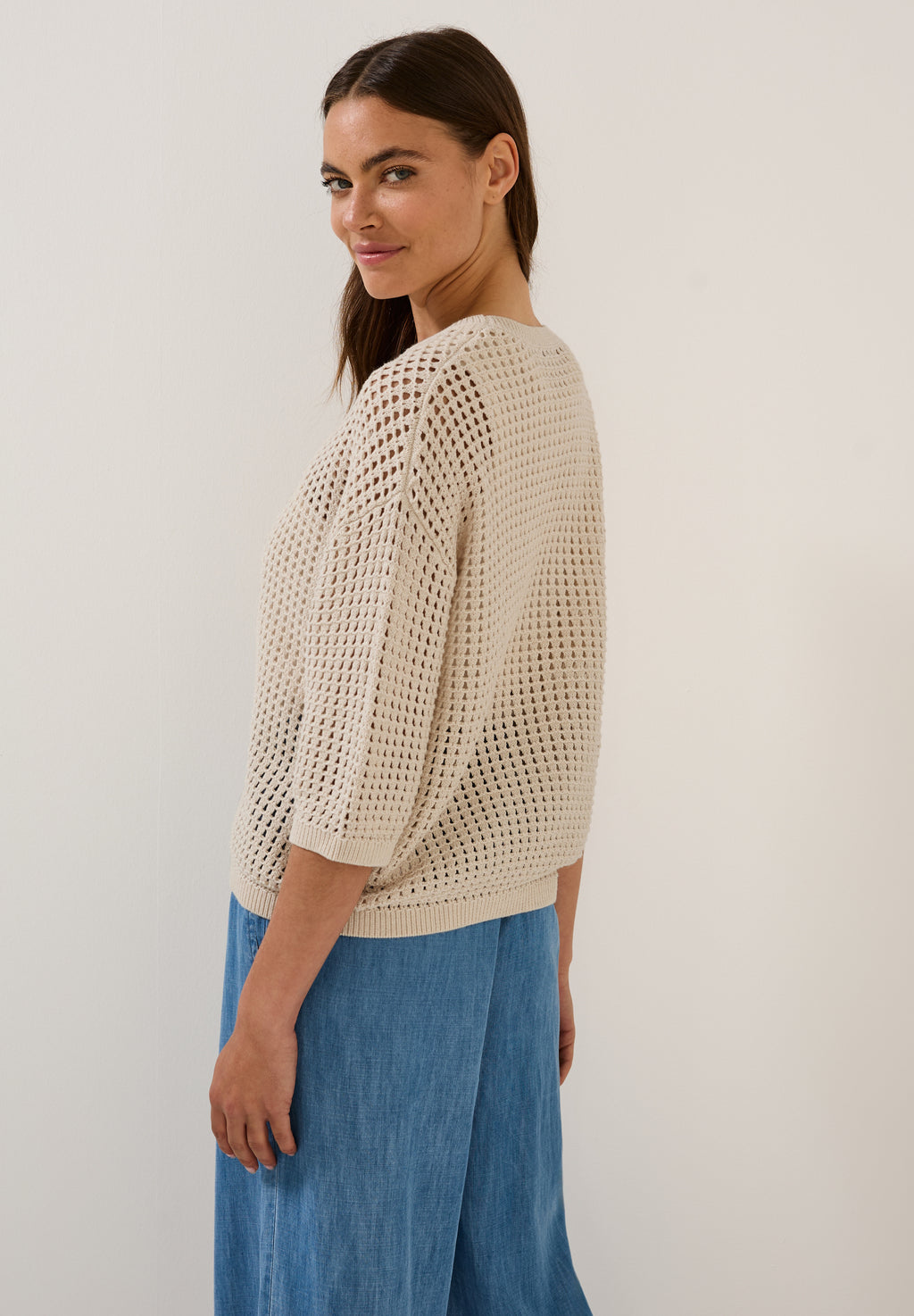 Pullover im Häkel-Optik