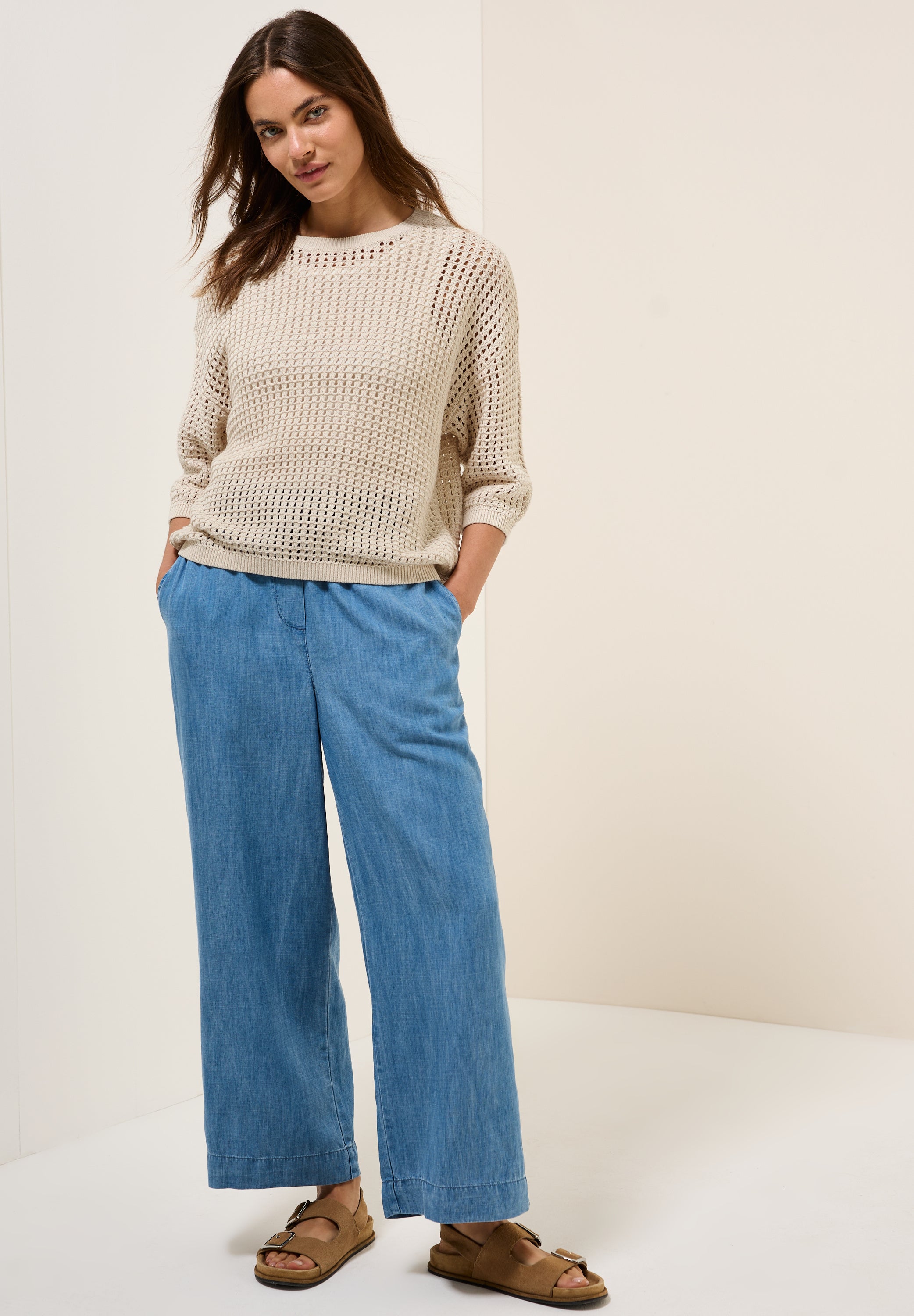 Pullover im Häkel-Optik