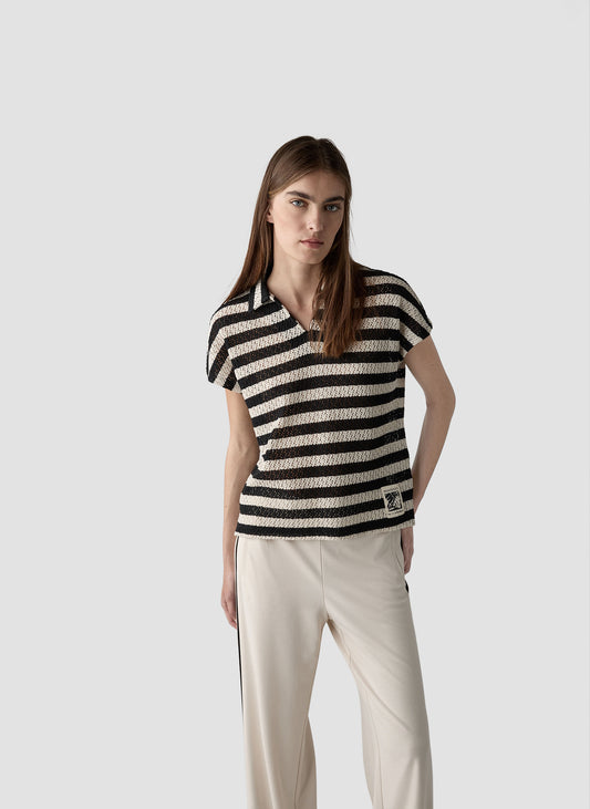 Shirt Strick | Noir Flora