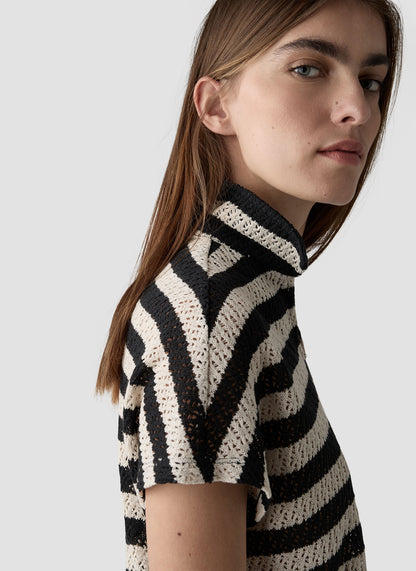 Shirt Strick | Noir Flora