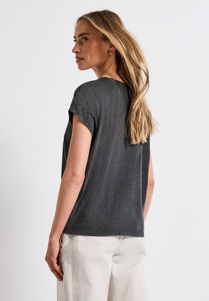 Washed-Look Artwork Shirt