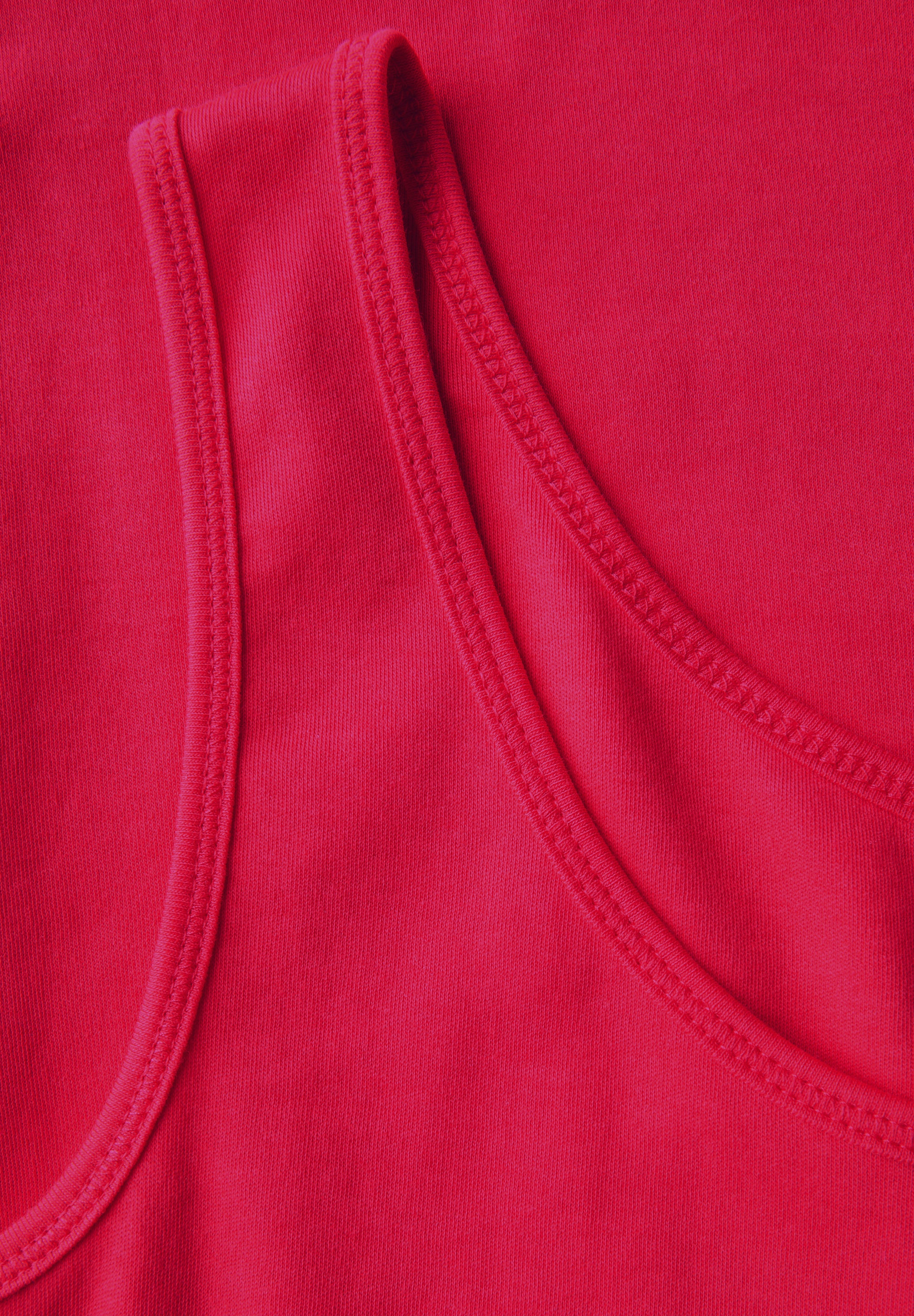 Basic Top mit Rundhals aus Baumwolle