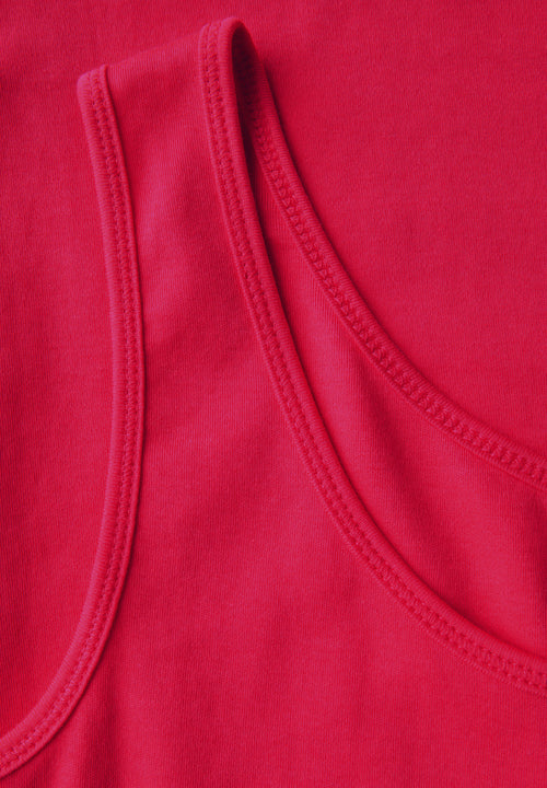 Basic Top mit Rundhals aus Baumwolle