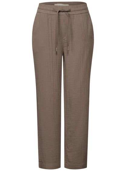 Wide Leg Musselin Hose