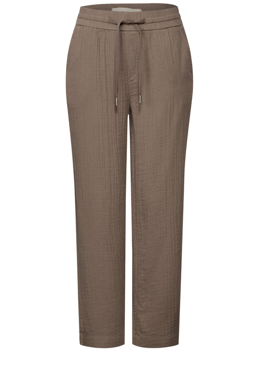 Wide Leg Musselin Hose