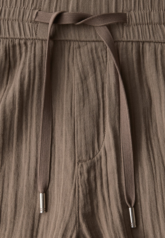 Wide Leg Musselin Hose