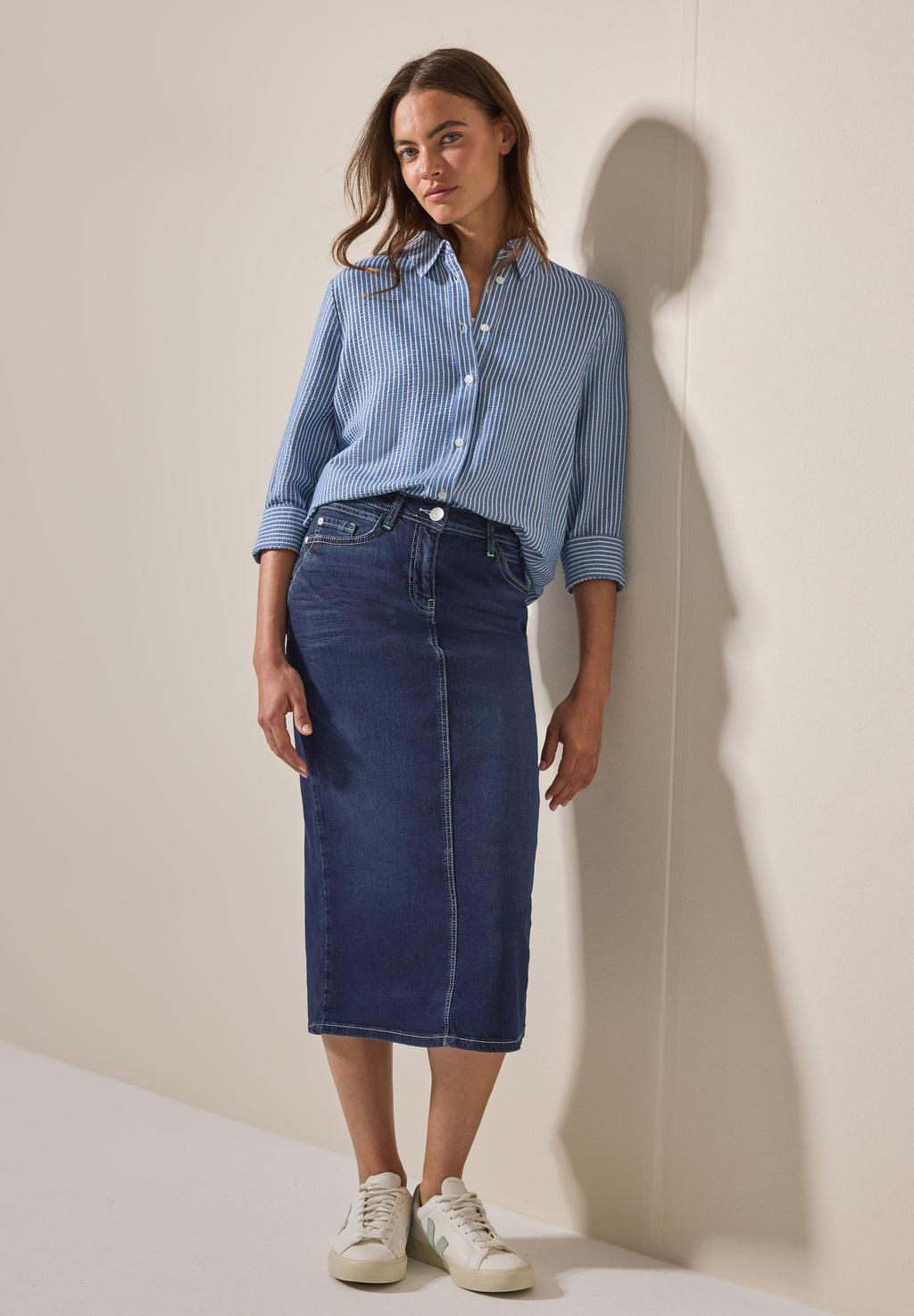 Midi Jeansrock