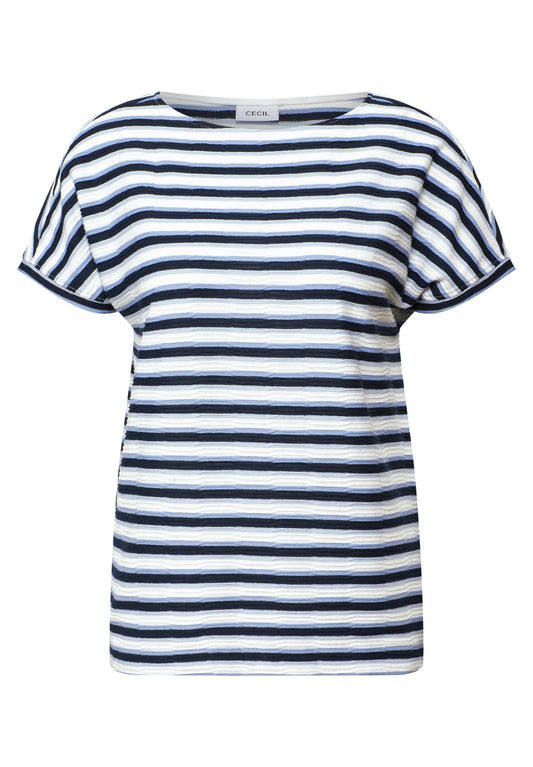 Gestreiftes Strukturshirt