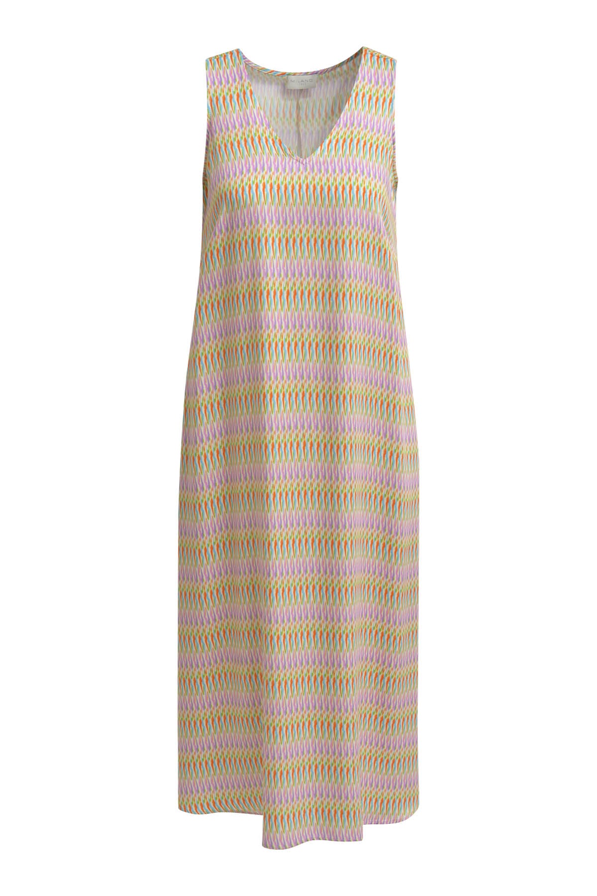 Sleeveless dress with v-neck