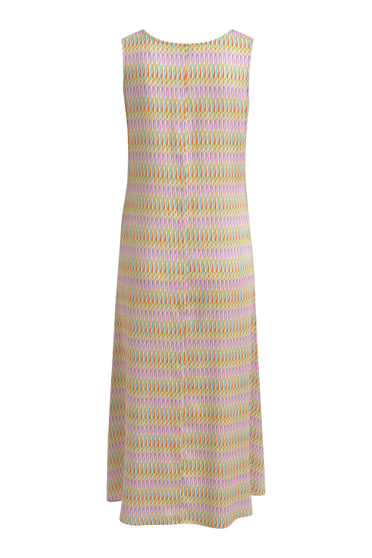 Sleeveless dress with v-neck