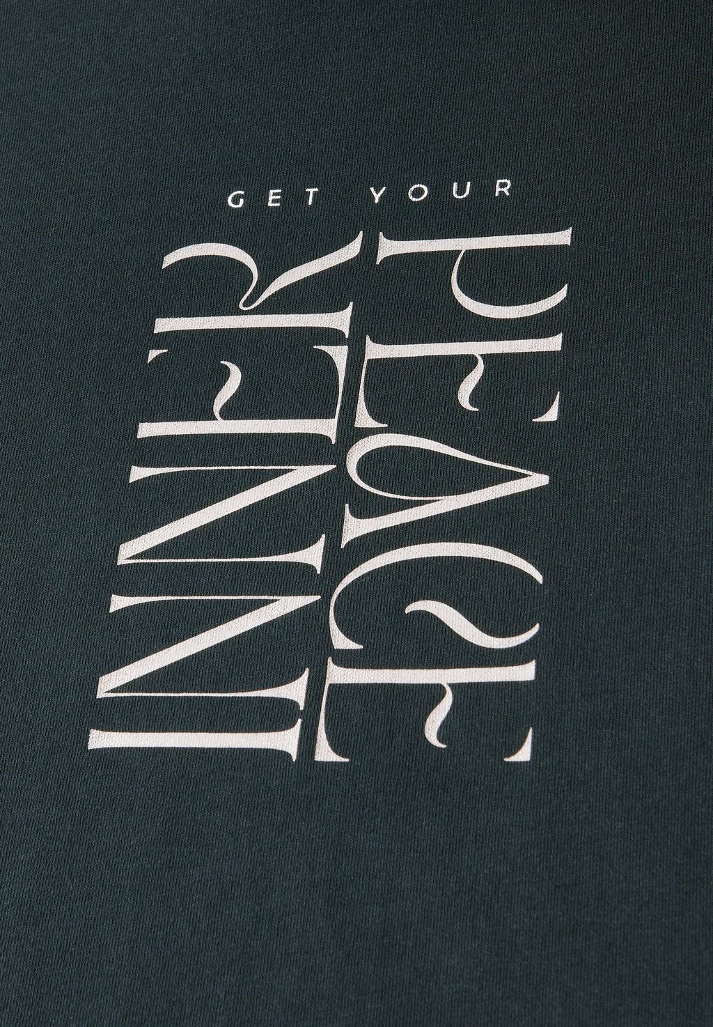 T-Shirt mit Wording Print