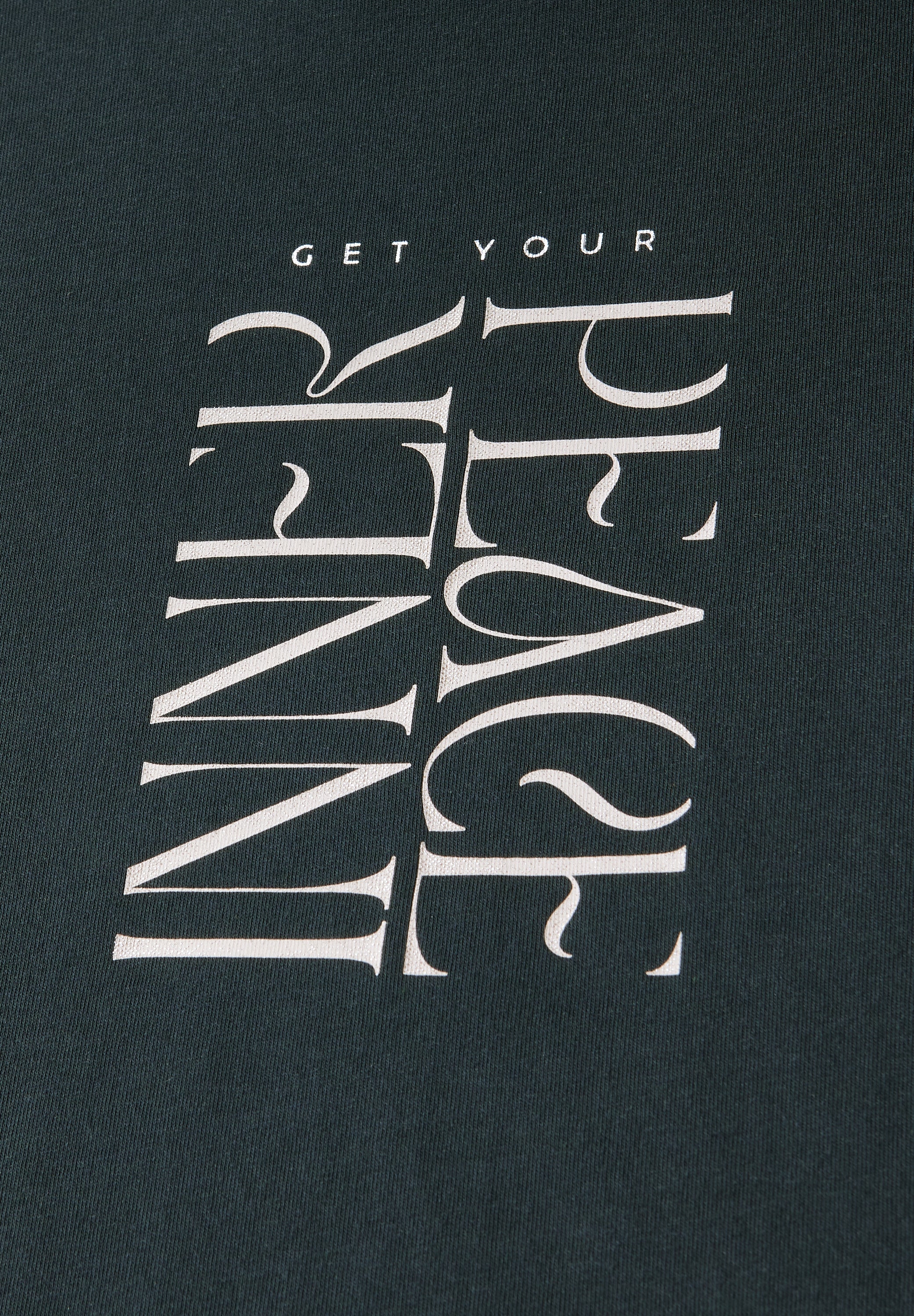 T-Shirt mit Wording Print