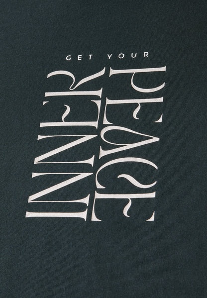 T-Shirt mit Wording Print