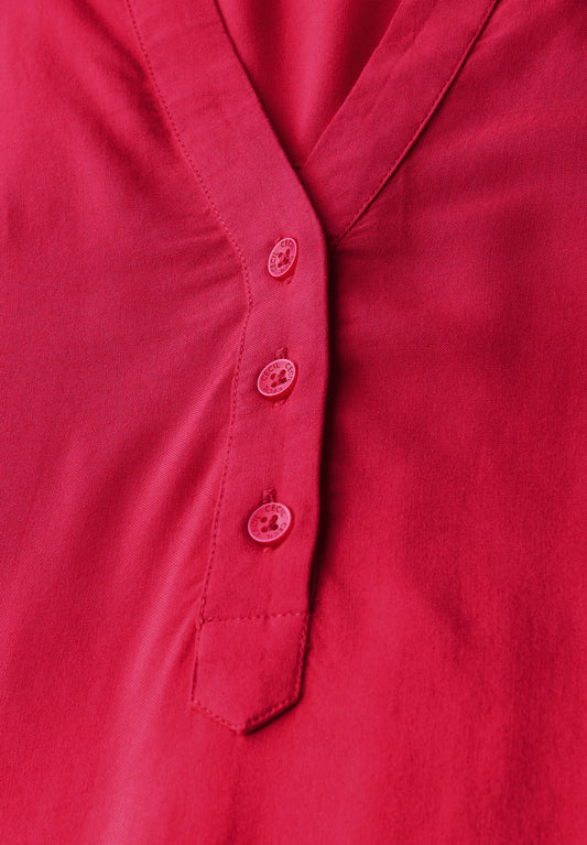 Blusenshirt in Unifarbe