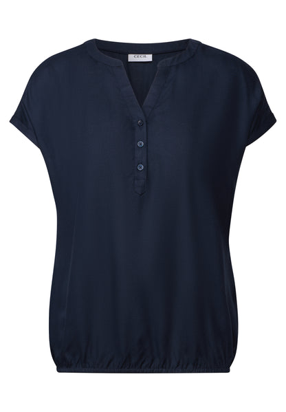 Blusenshirt in Unifarbe
