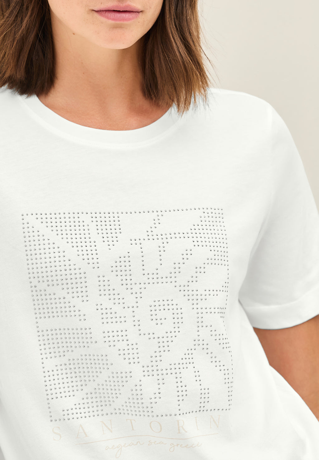 Shirt mit Schmucksteinen