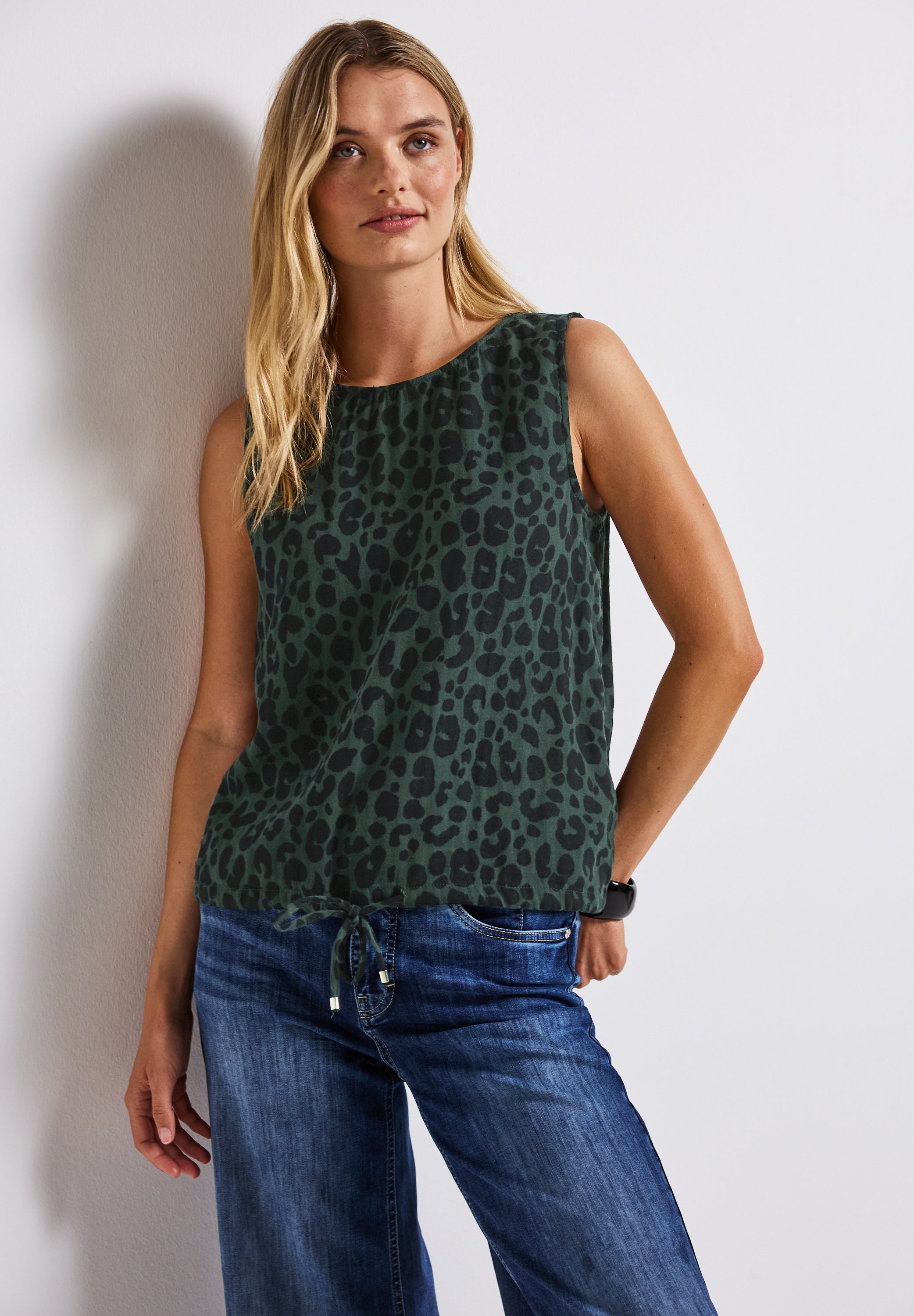 Musselin Blusentop mit Print