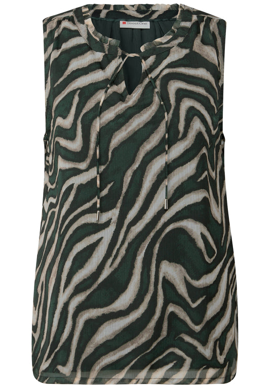Chiffon Blusentop mit Print