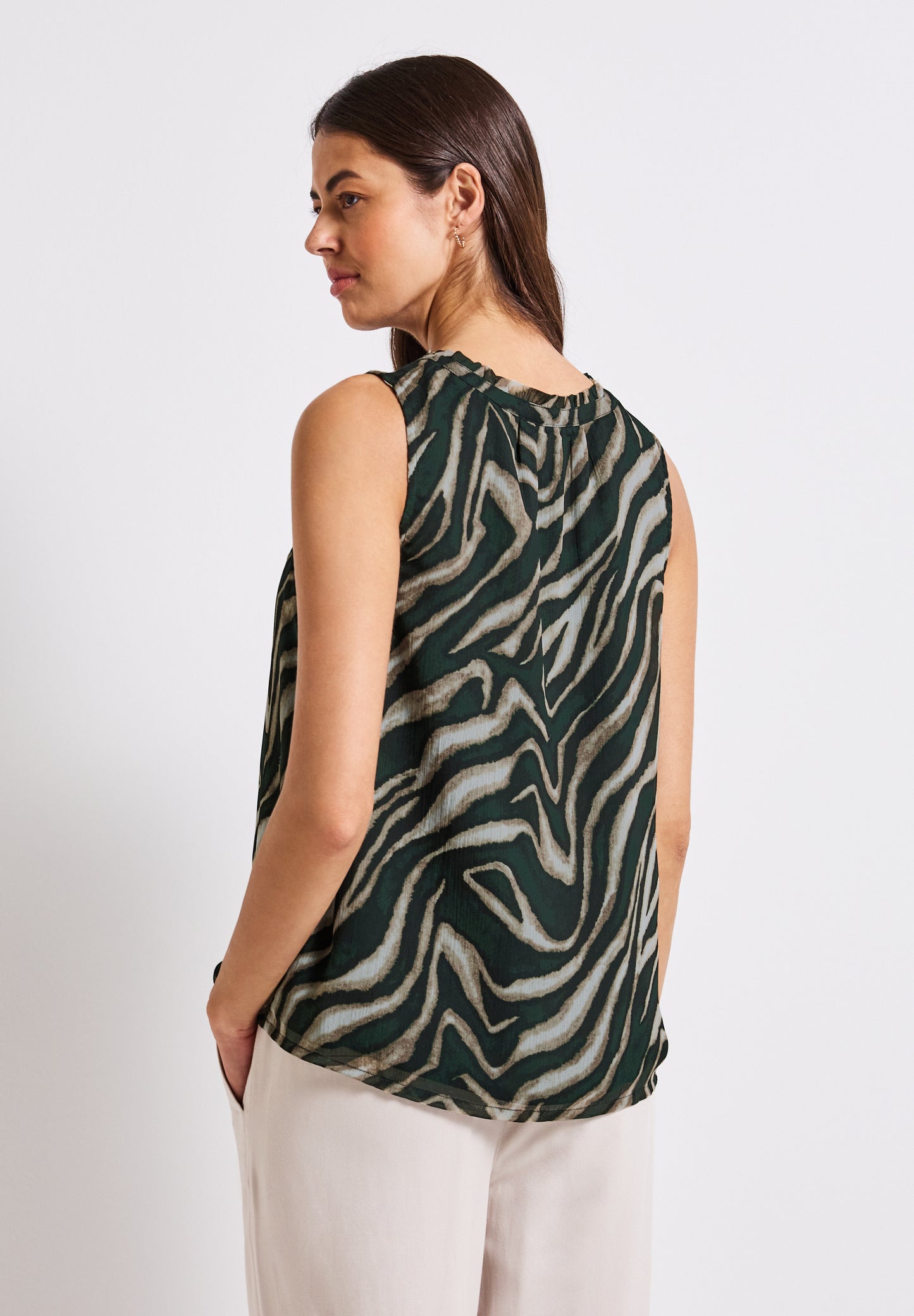 Chiffon Blusentop mit Print