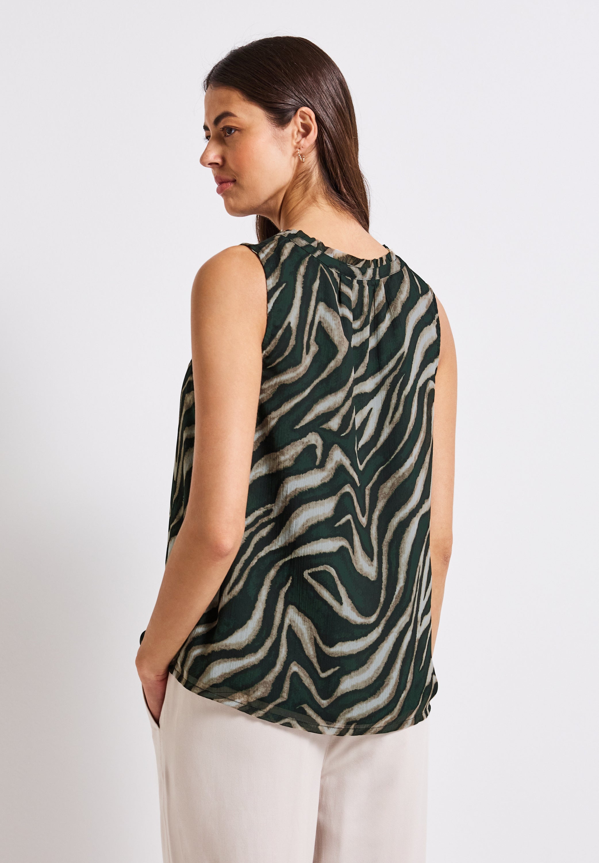 Chiffon Blusentop mit Print