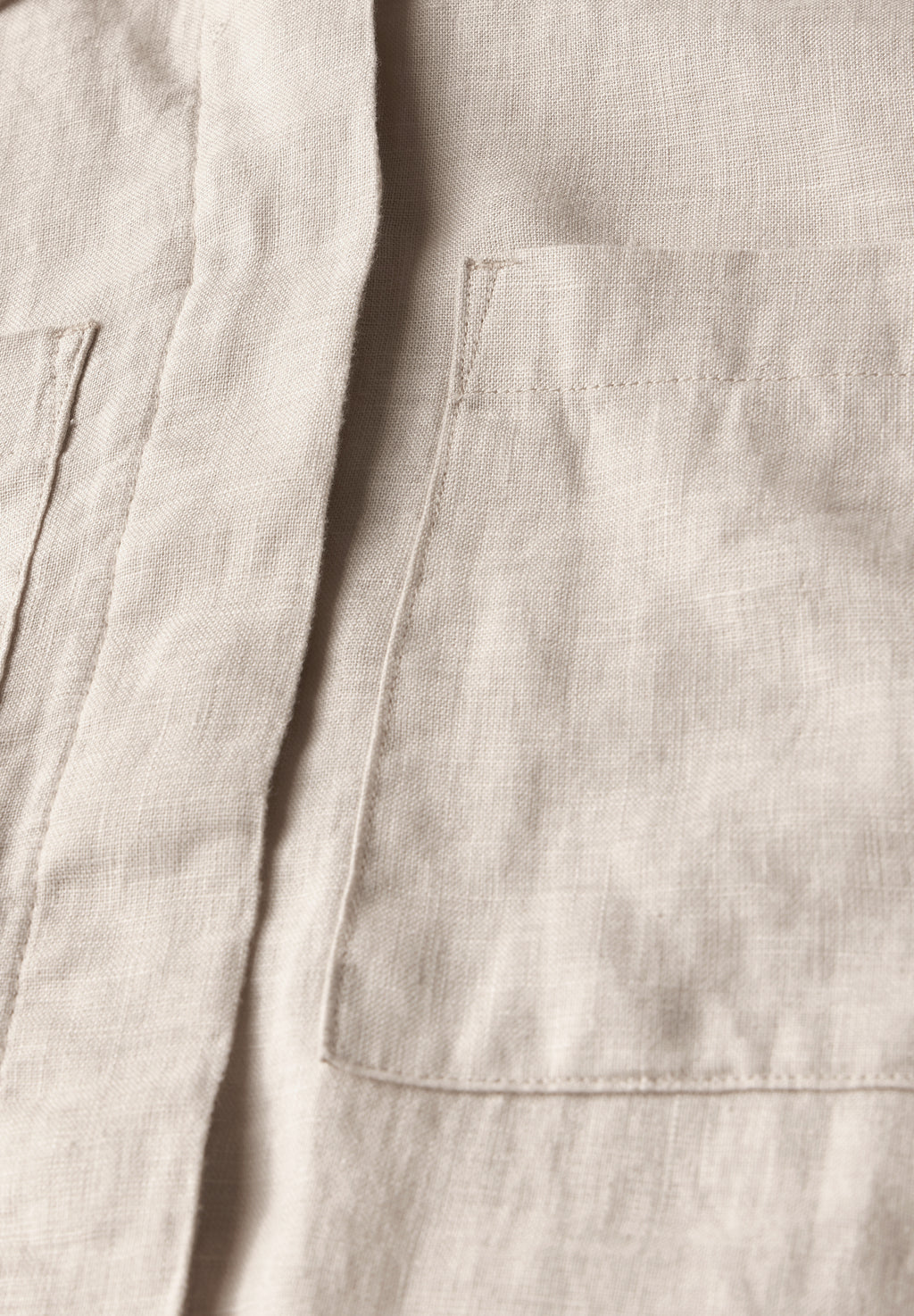 Leinenblouson mit Hemdkragen