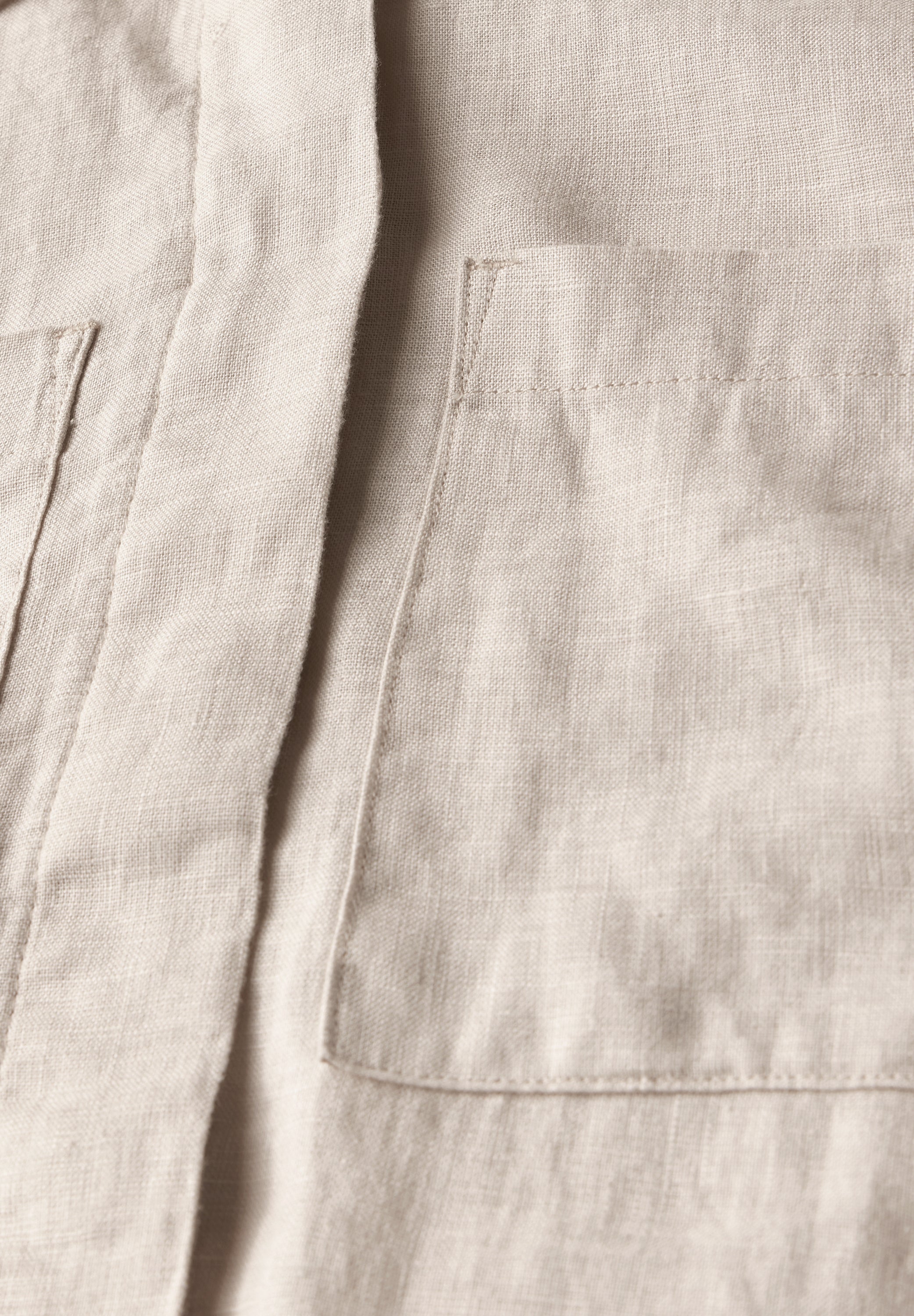 Leinenblouson mit Hemdkragen