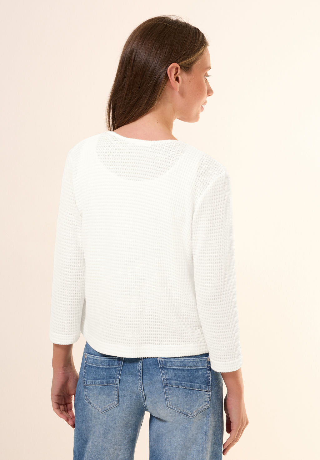 Offene Ajour-Look Jacke