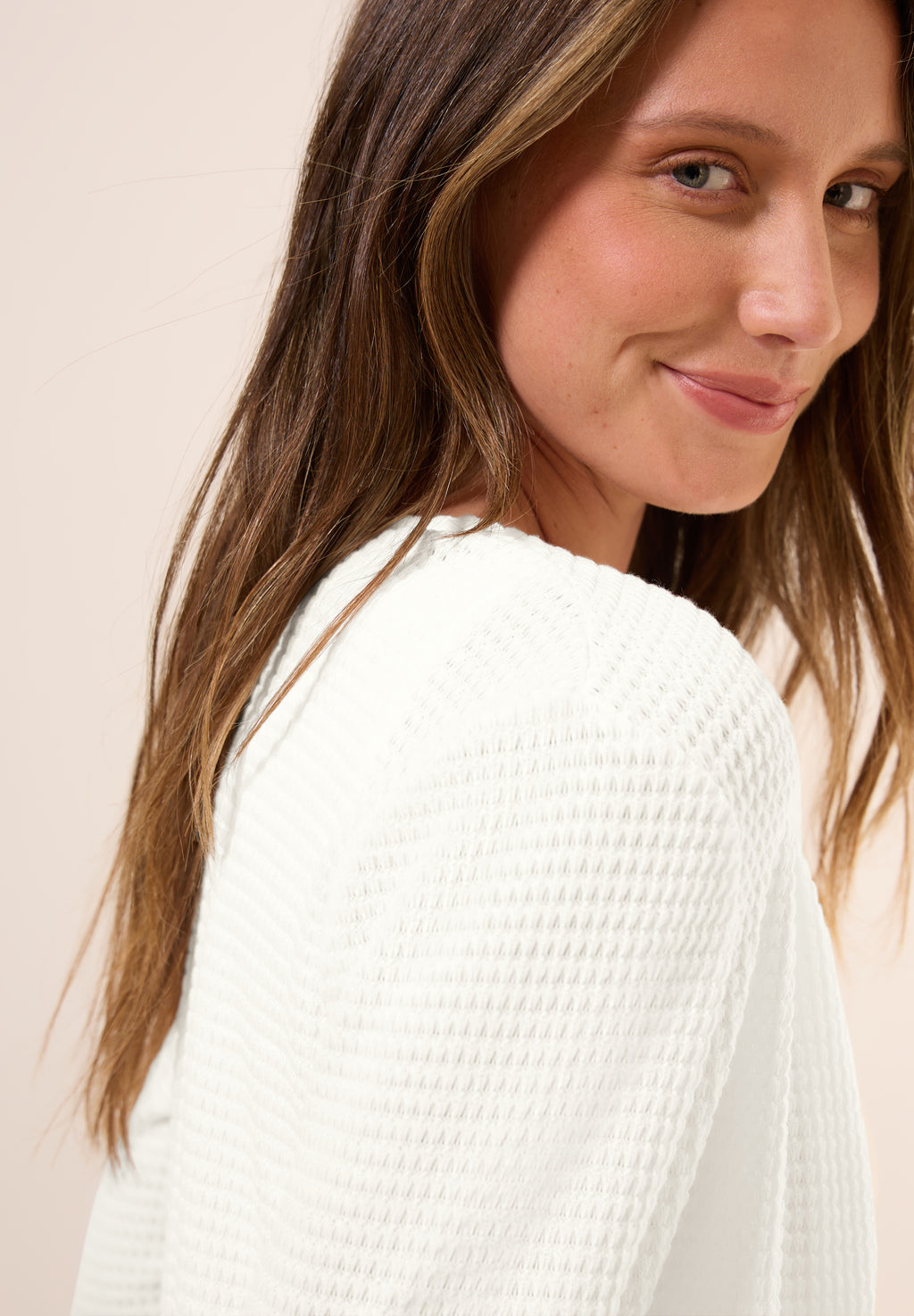 Offene Ajour-Look Jacke