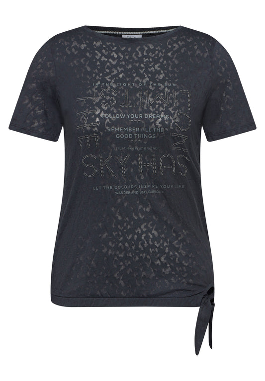 T-Shirt mit Schmucksteinen
