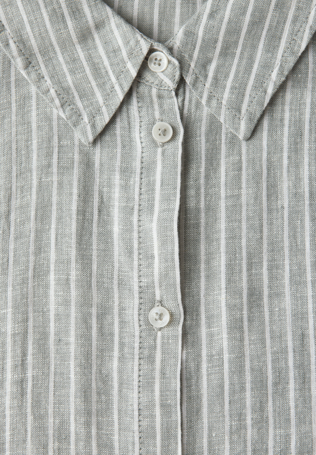 Gestreifte Leinen-Hemdbluse