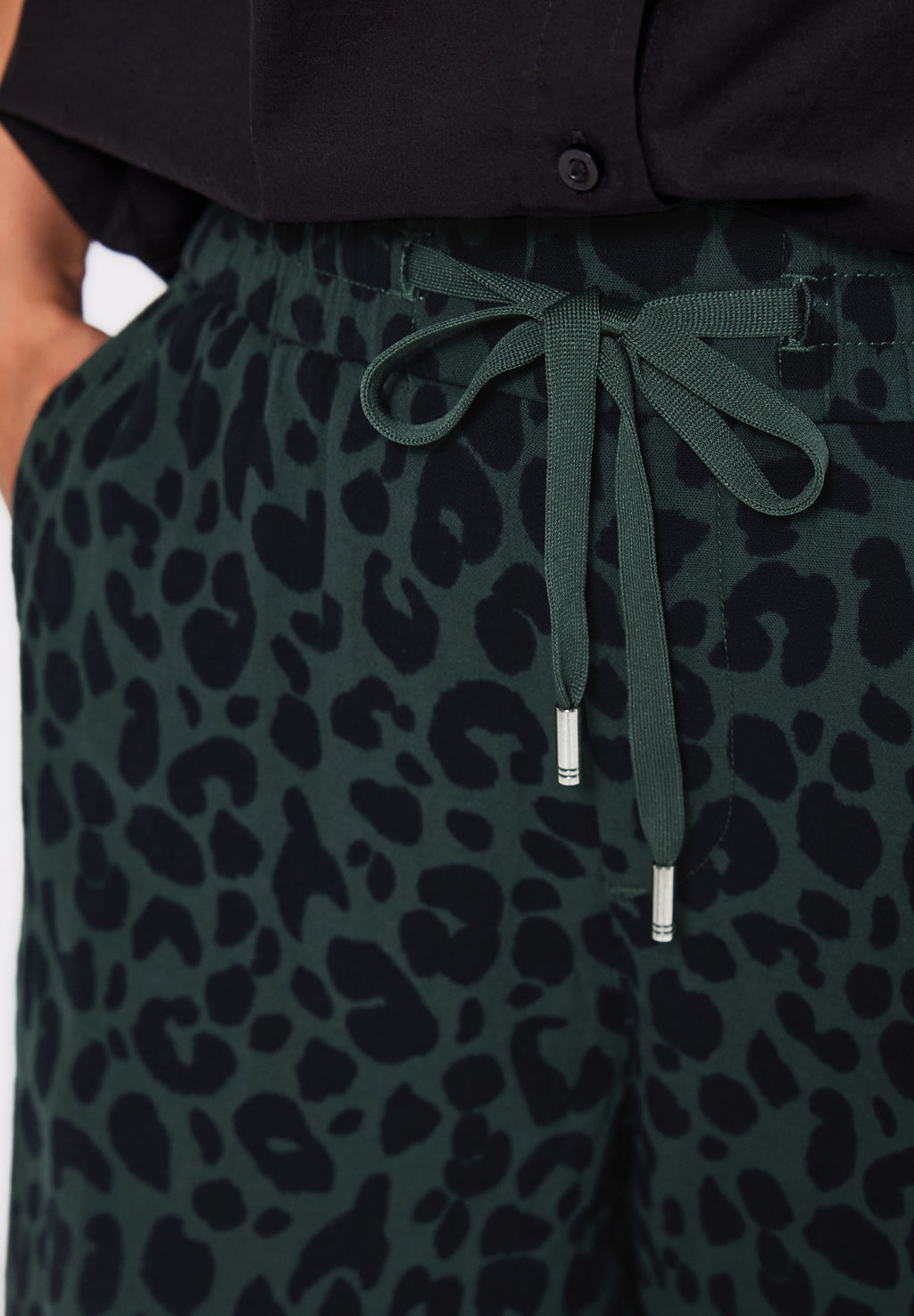 Gemusterte Musselin Hose