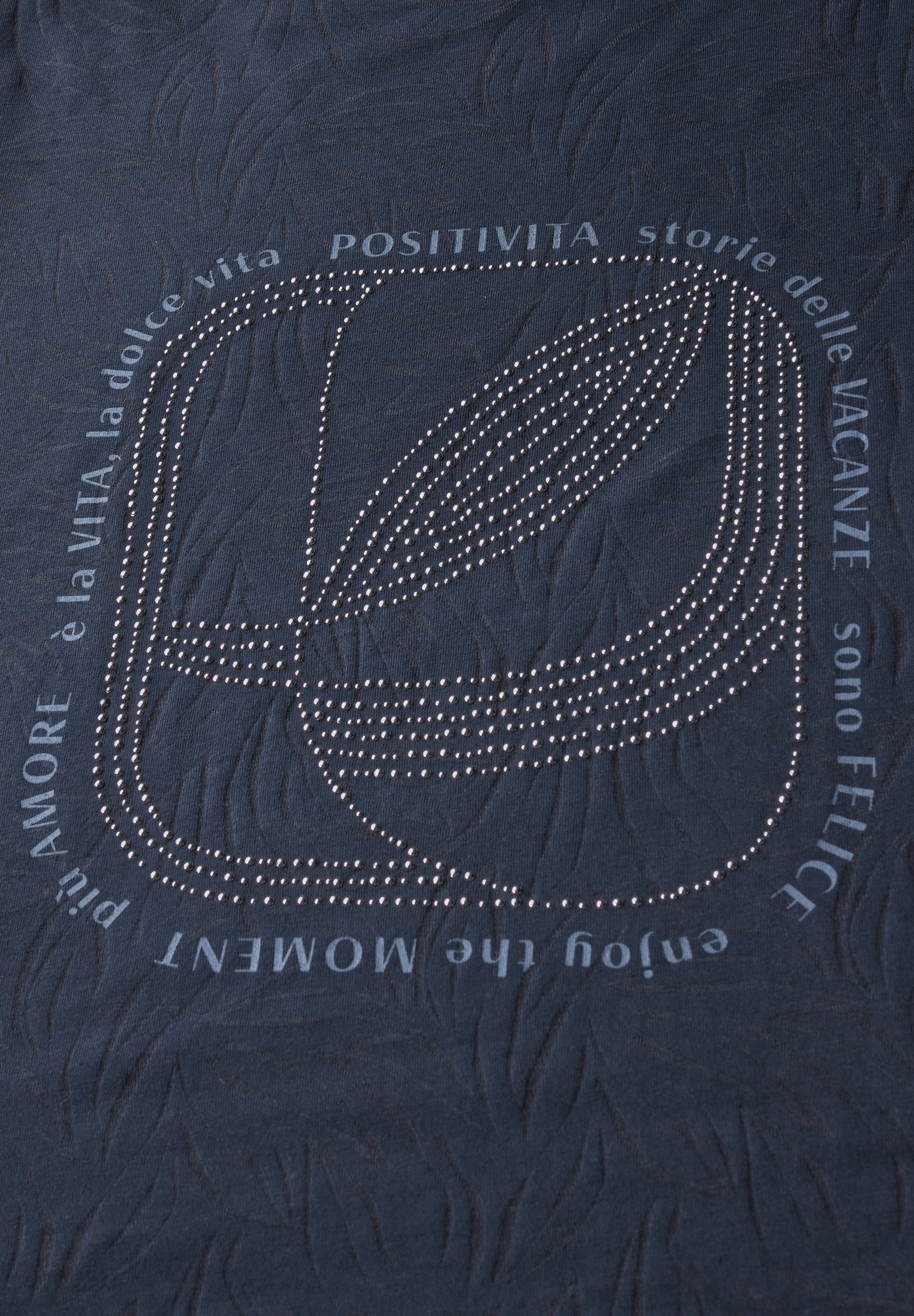 T-Shirt mit Schmucksteinen