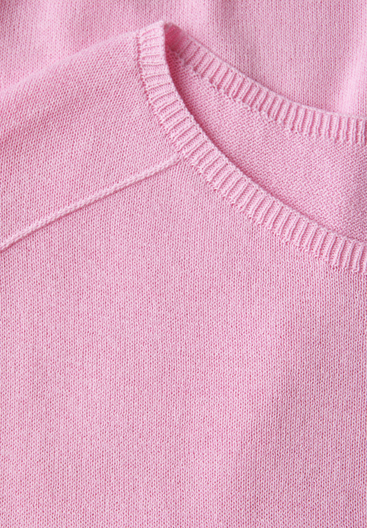 Leinen-Look Strickpullover