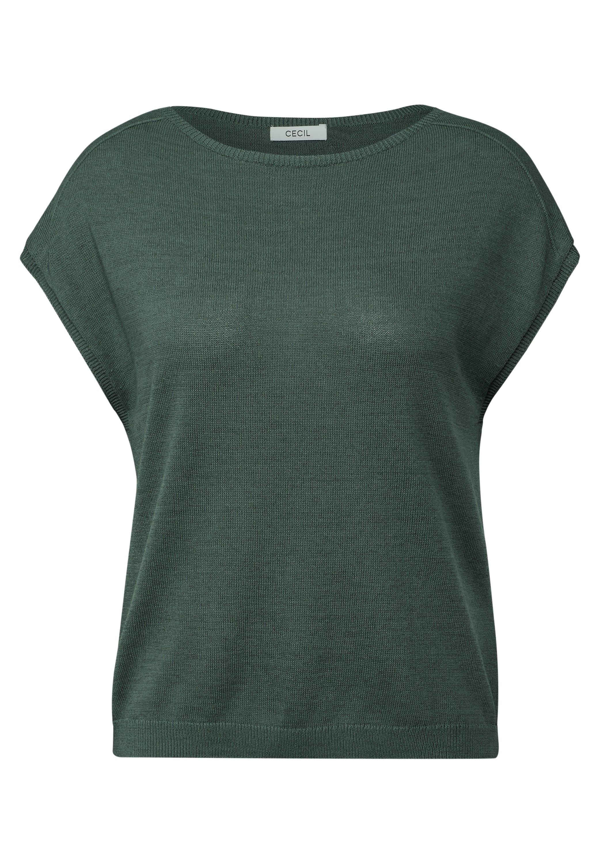 Leinen-Look Strickpullover