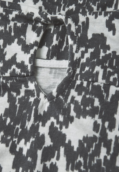 Strick-Look Shirt mit Muster
