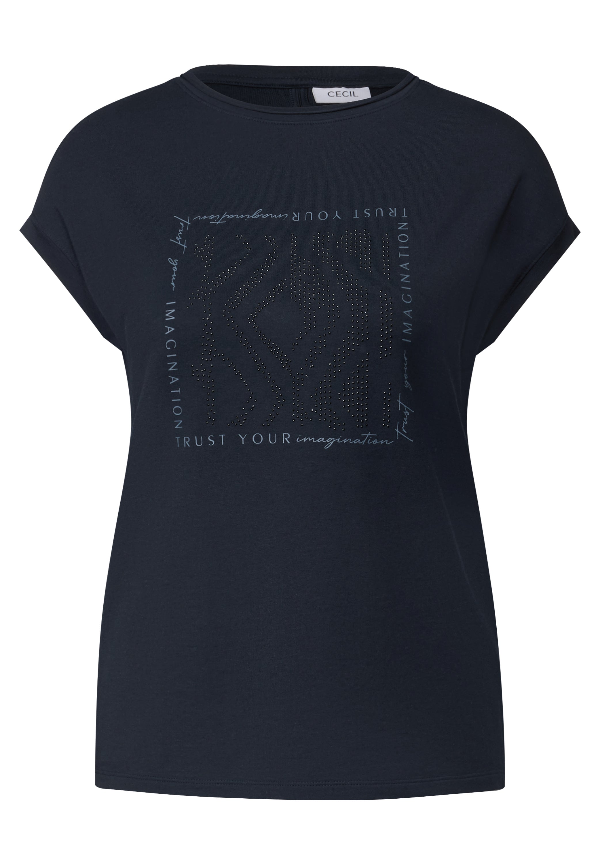 Shirt mit Glitzer-Print