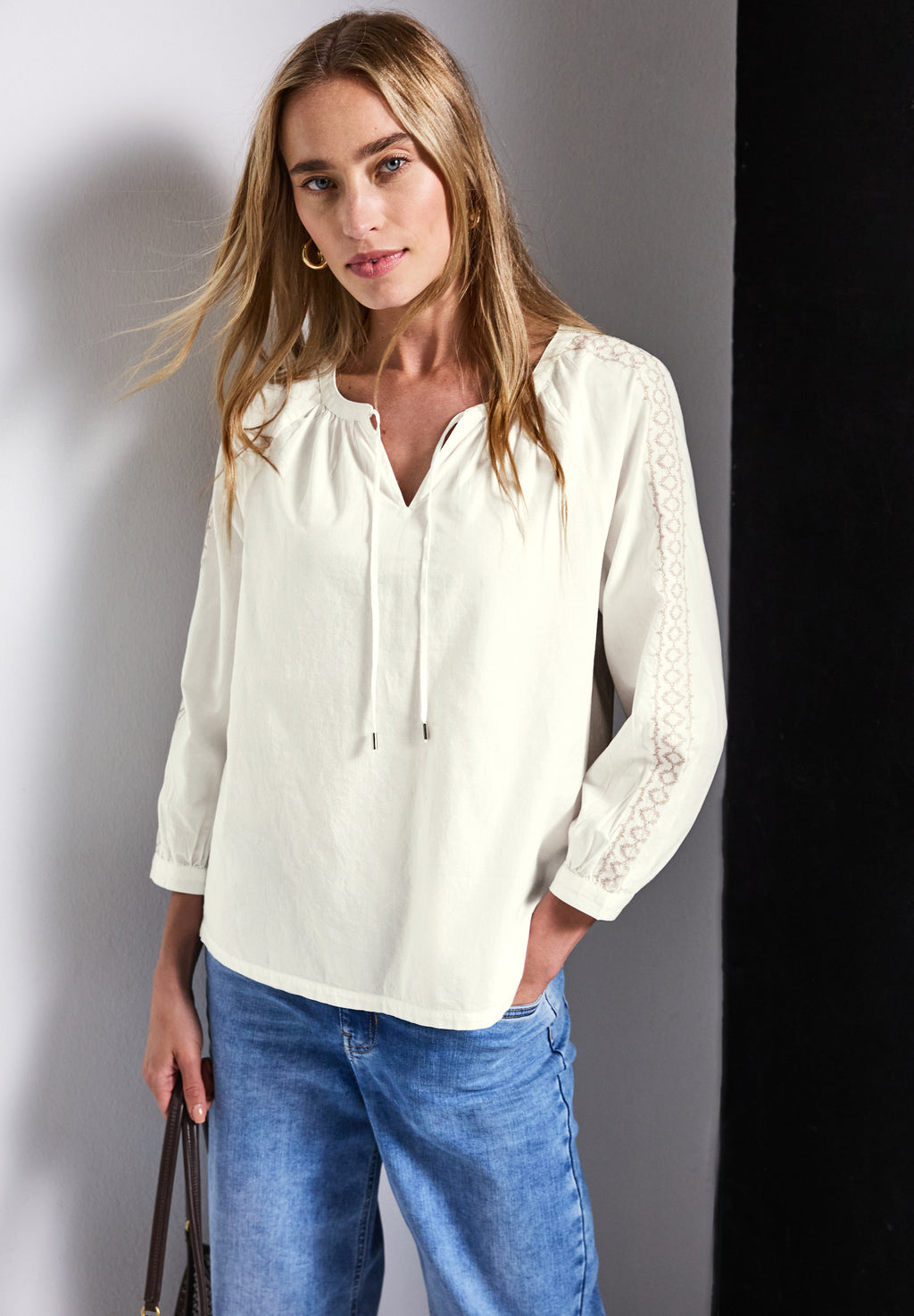 Tunika mit Häkeldetails