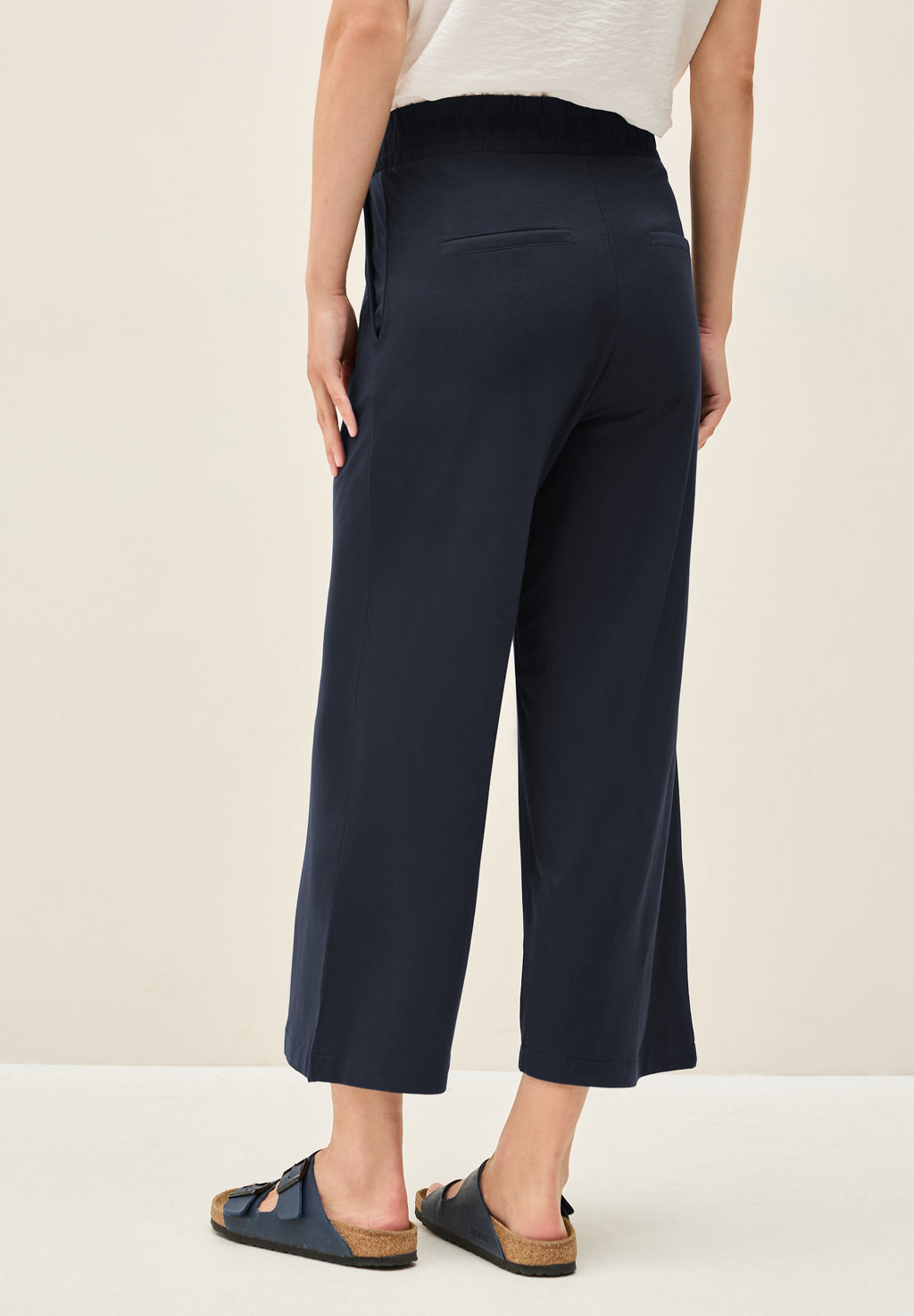 Wide Leg Jersey-Hose