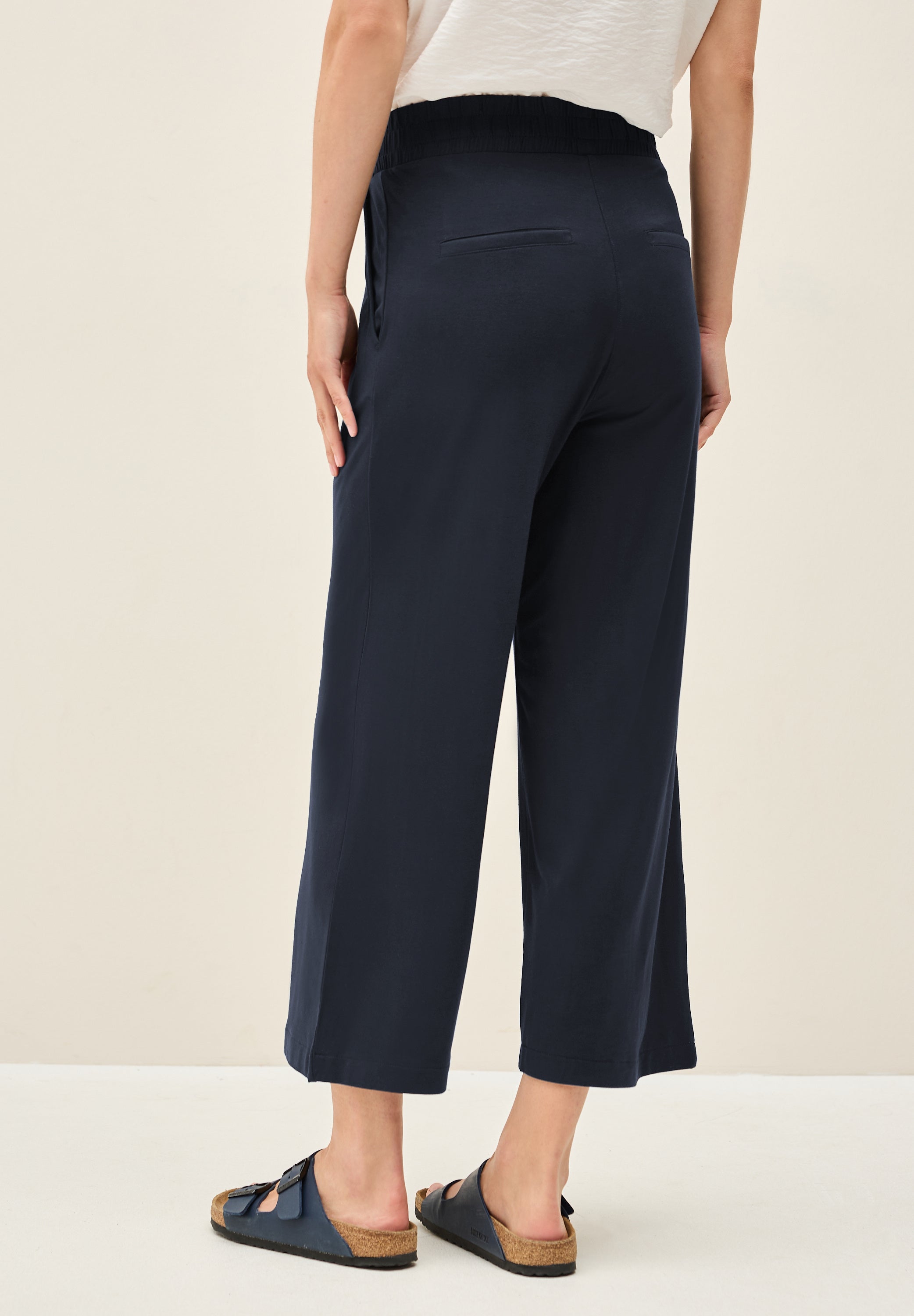 Wide Leg Jersey-Hose