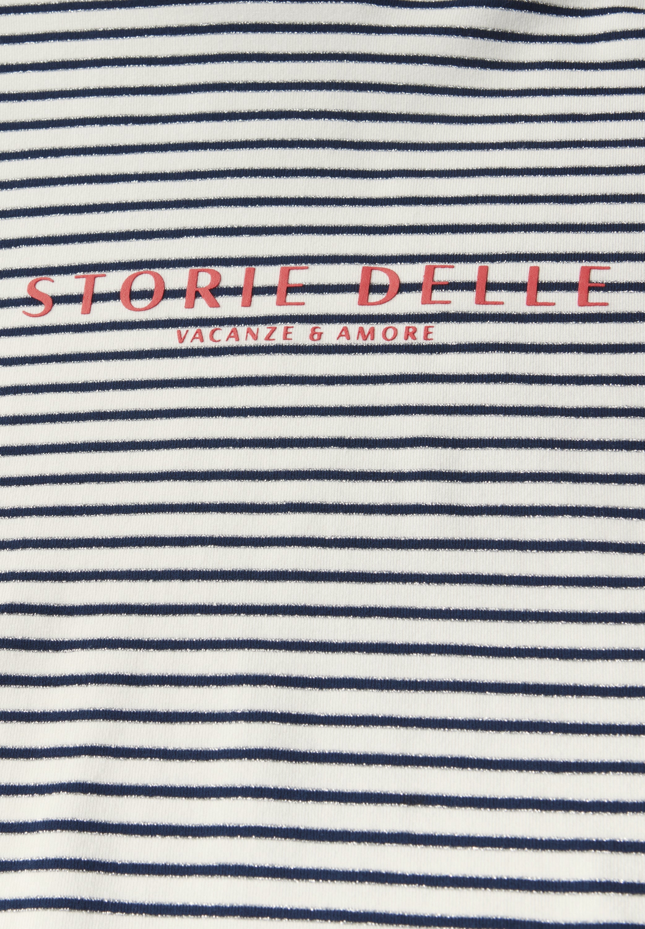 Streifen-Hoodie mit Glitzer