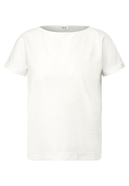 Struktushirt in Unifarbe