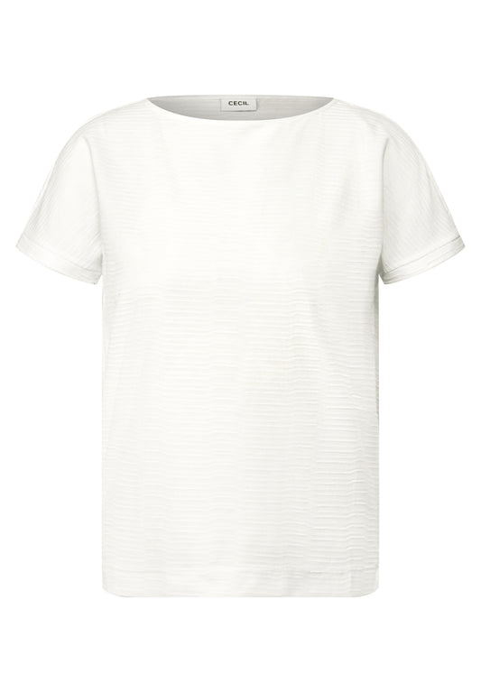 Struktushirt in Unifarbe