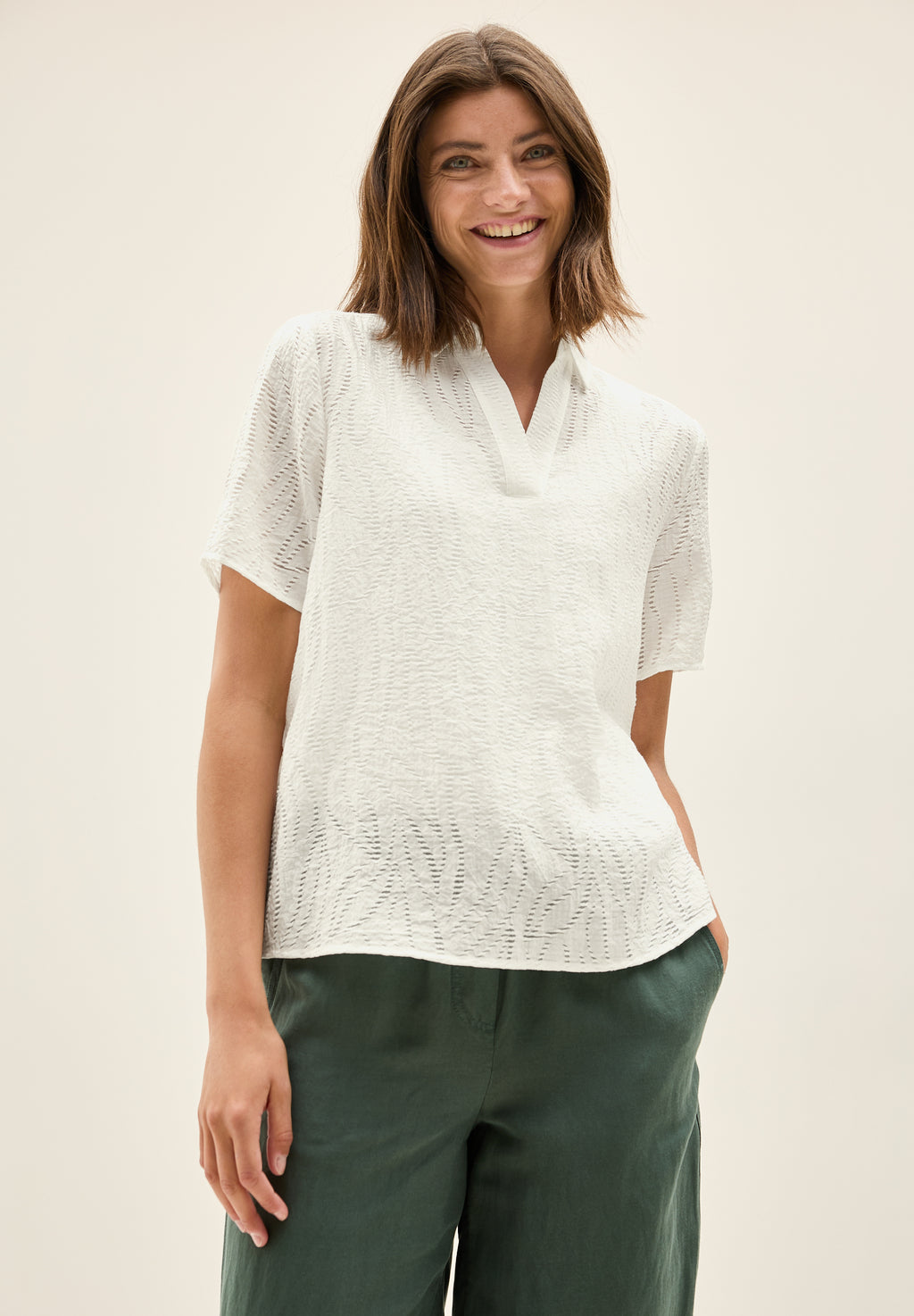 Blusenshirt mit Struktur