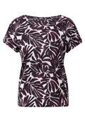 Print-Shirt mit Knopfdetail