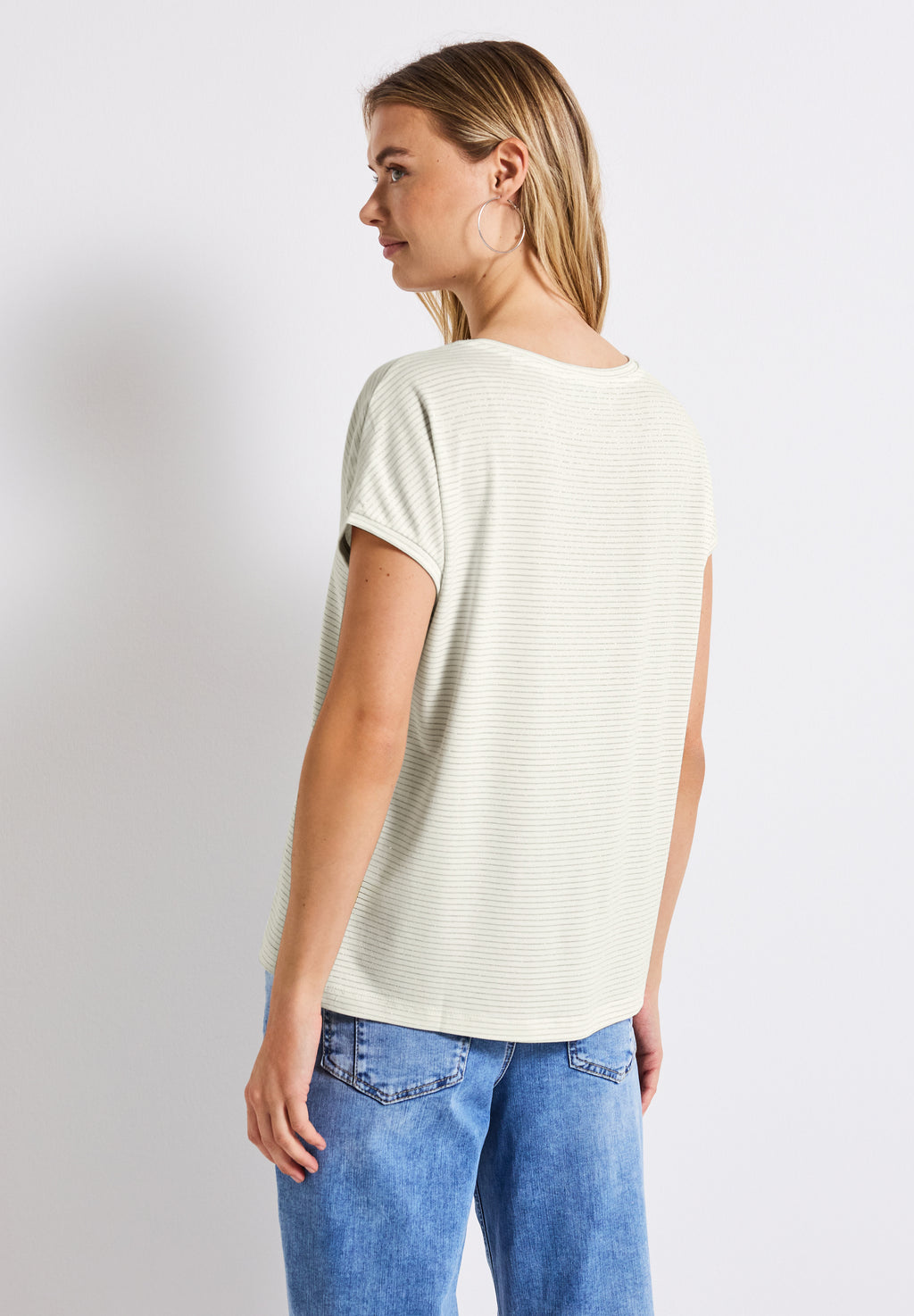 Shirt mit Glitzerstreifen