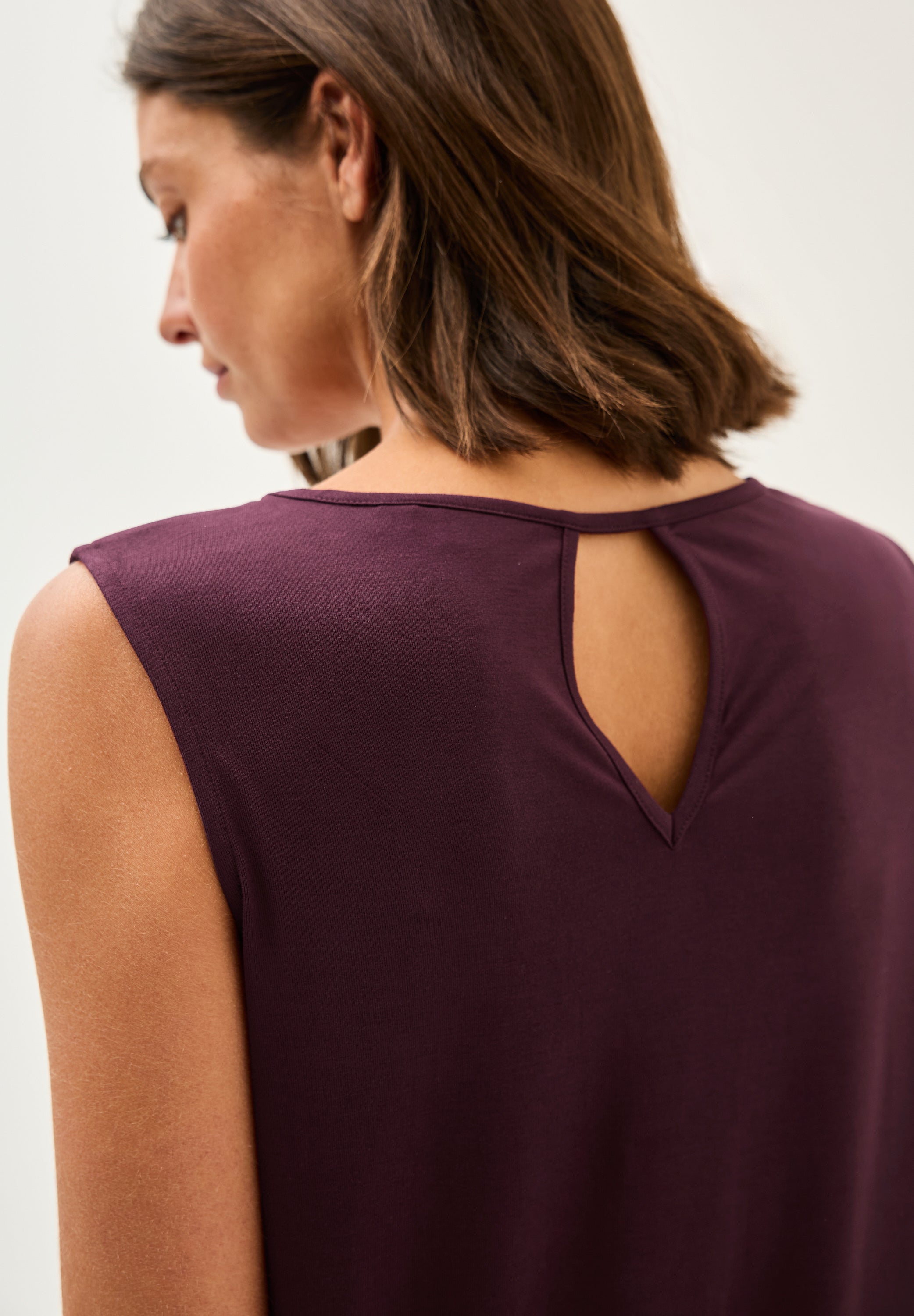 Ärmelloses Jersey-Kleid